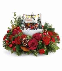 Thomas Kinkade's Festive Moments  from Mona's Floral Creations, local florist in Tampa, FL